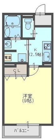 瓢箪山駅 徒歩10分 2階の物件間取画像